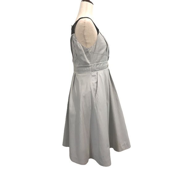 Floreat by Anthropologie Light Blue Dress Pockets Flower Buttons - Picture 6 of 12